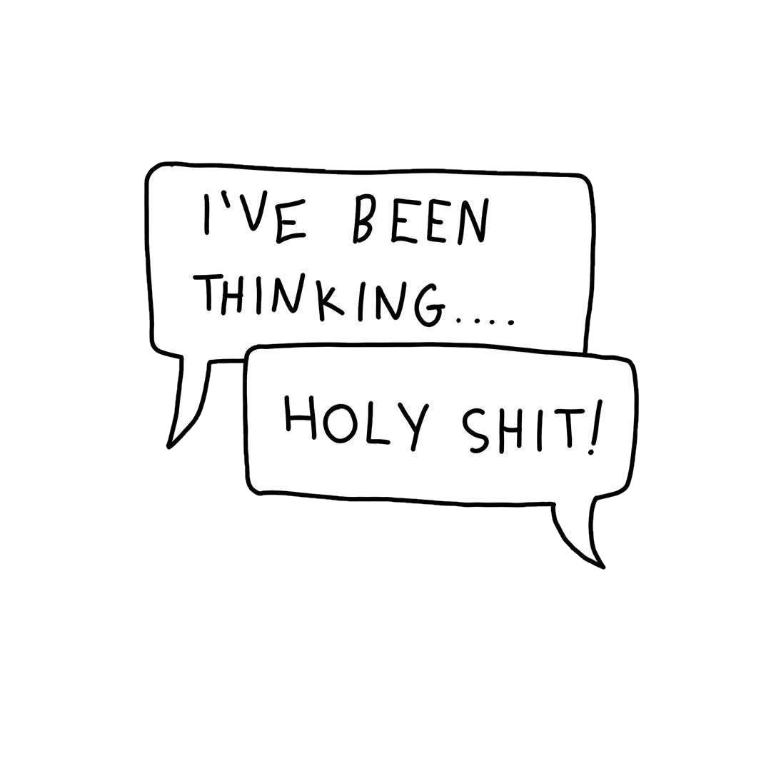 I'Ve Been Thinging..Holy Shit Sticker